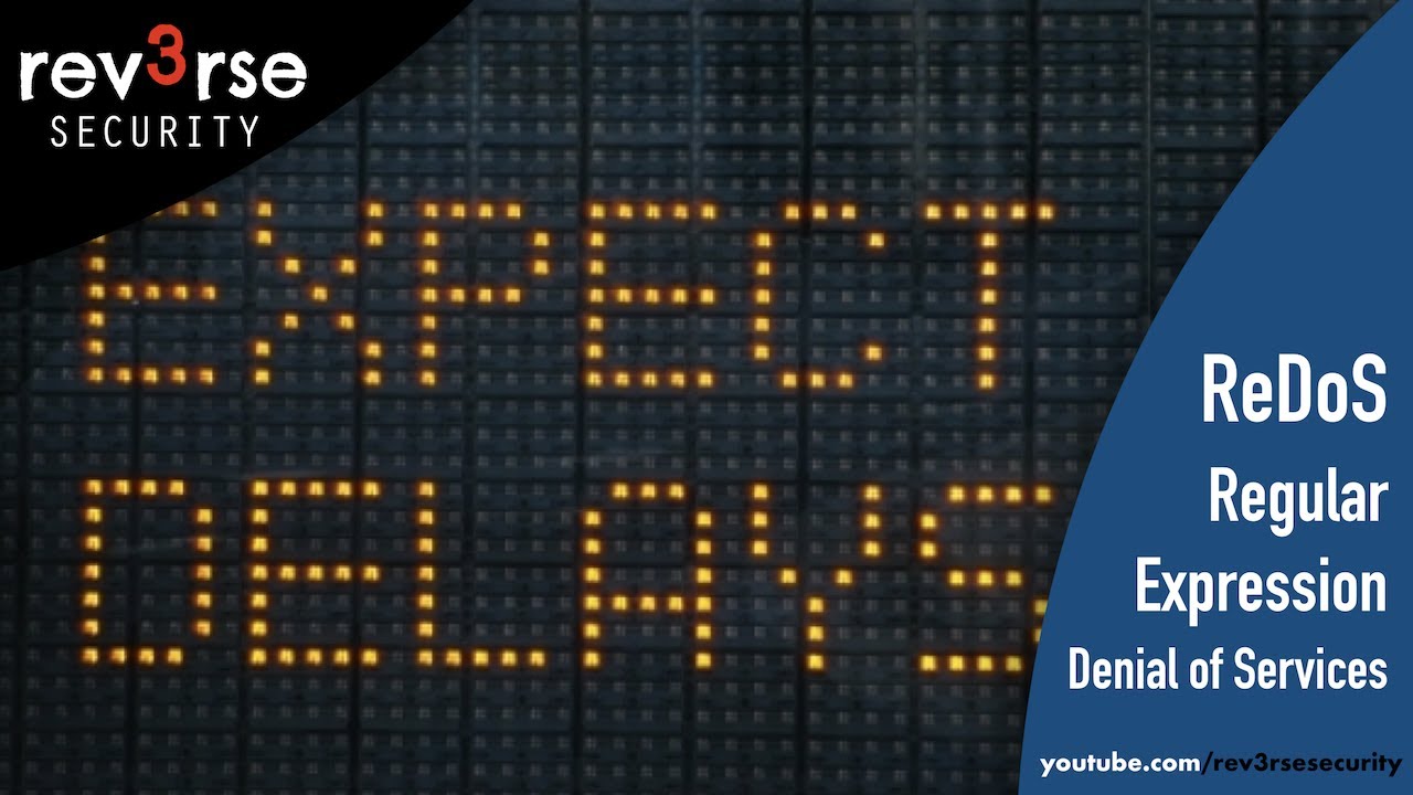 Attacco ReDoS: Regular Expression Denial of Service