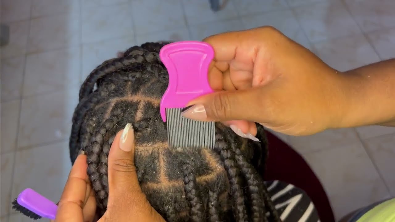 ASMR braid scratching #asmr #asmrscalpcheck