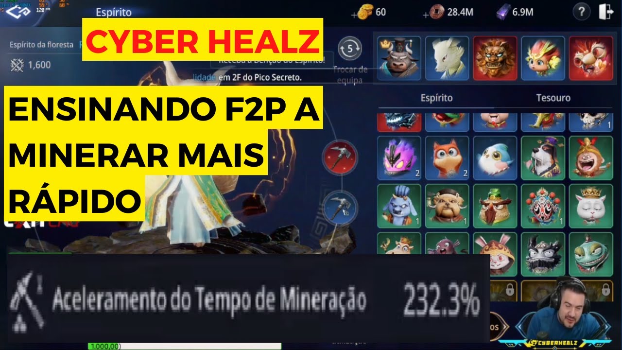 CYBER HEALZ ENSINA COMO MINERAR MAIS R&Aacute;PIDO NO MIR4
