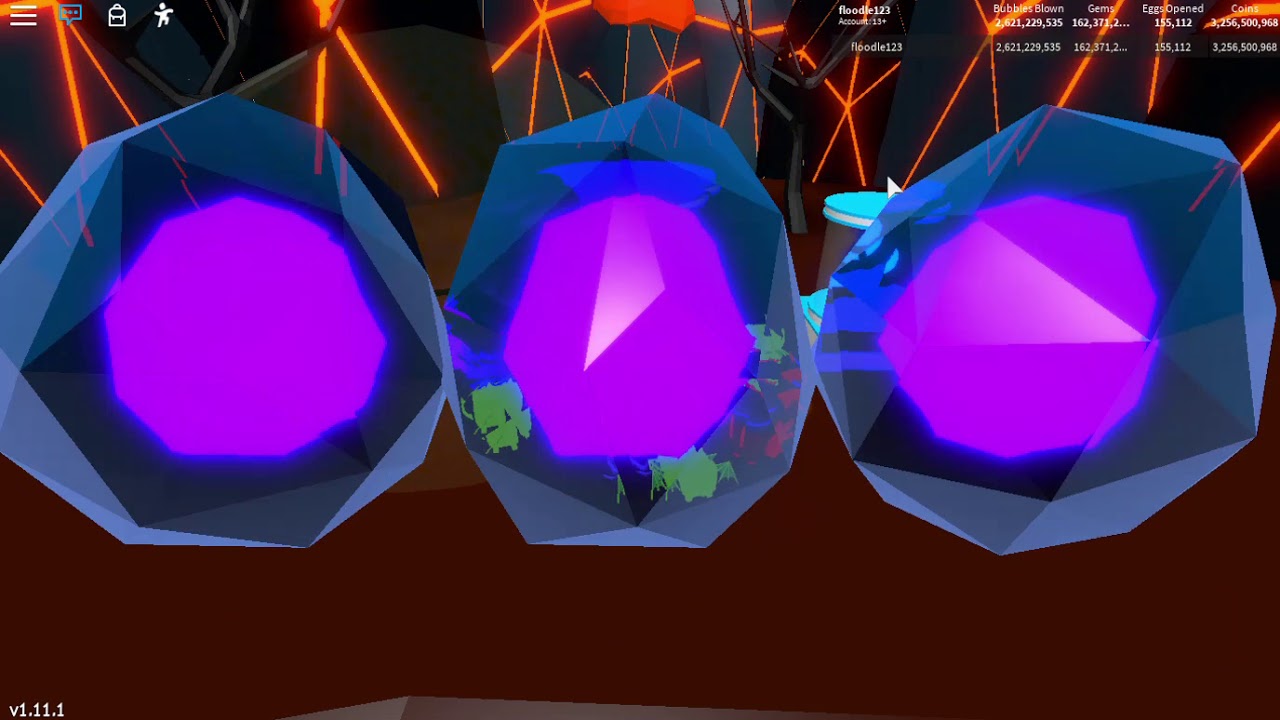 Roblox bubblegum simulator update 32 hatching my 3rd fire king