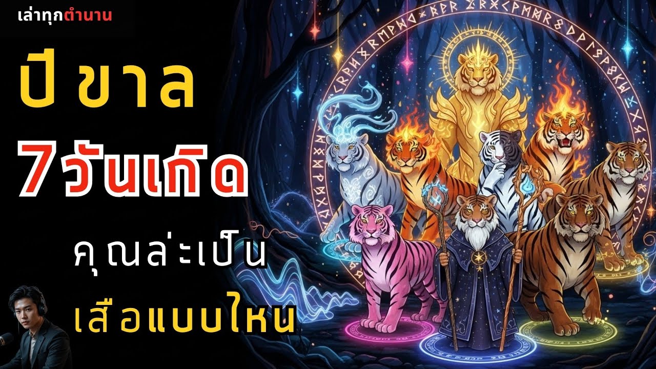 [12 นักษัตร] ปีขาล 7 วันเกิด: ตำนานปีเสือผู้ยิ่งใหญ่ | ปีเสือของคุณ..คือเสือแบบไหน?