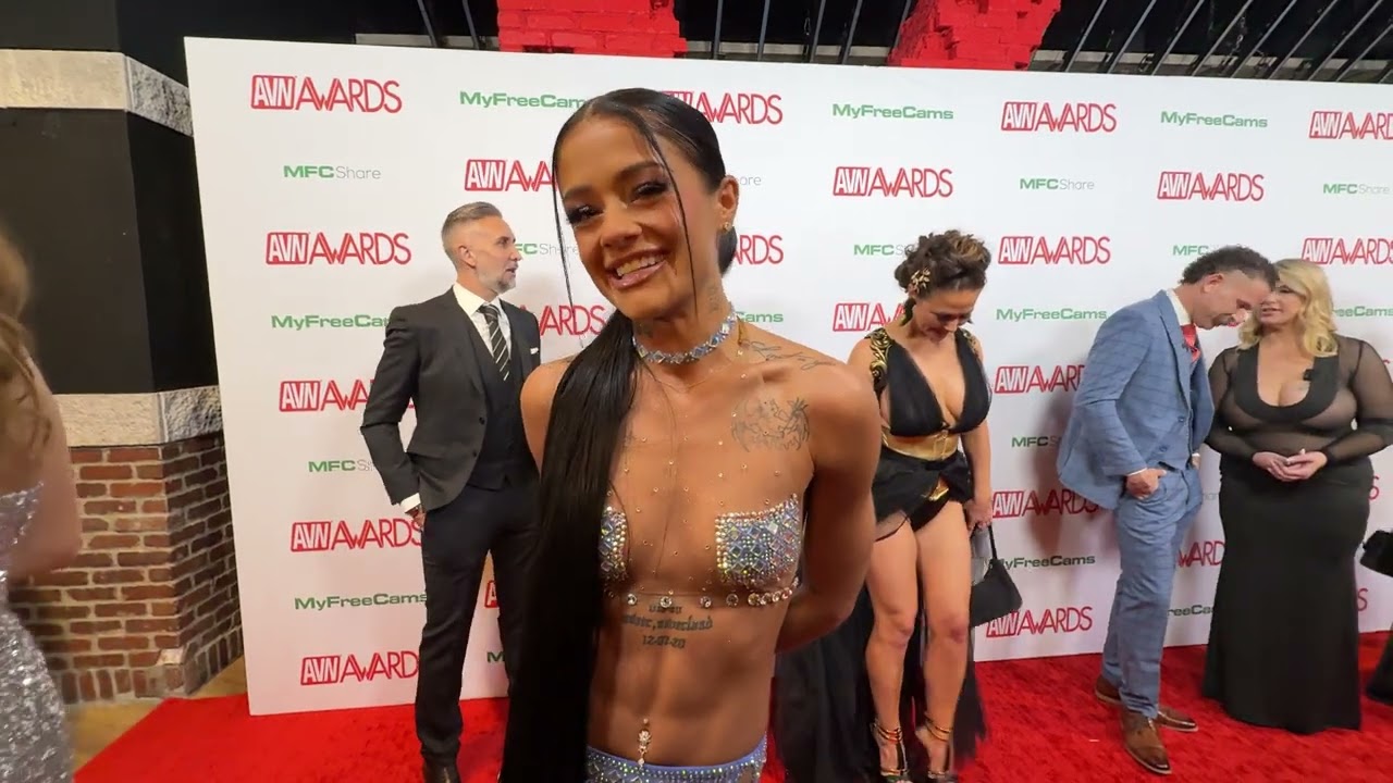 Adult star Ryan Reid on the 2025 AVN Awards Red Carpet
