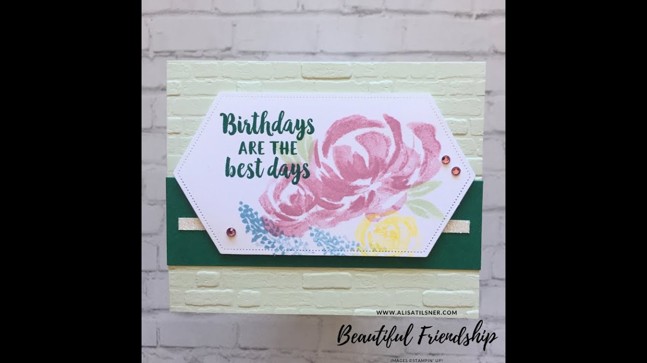 Stampin' Up! Beautiful Friendship Super Quick and Easy Birthday Card
