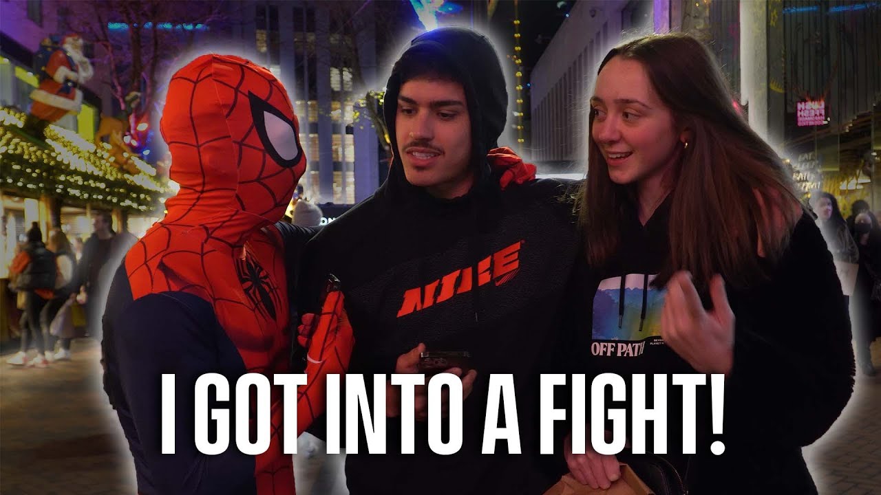 INTERVIEWING PEOPLE AS SPIDERMAN! (I got into a fight)