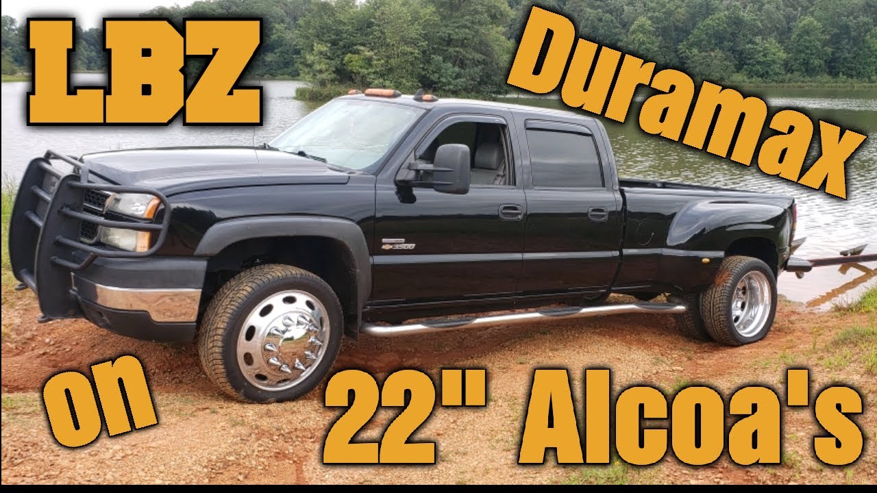 LBZ Duramax Dually on 22" Peterbilt Alcoa Wheels
