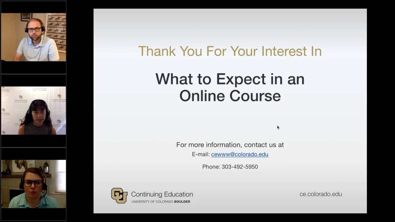 What to Expect in an Online Class