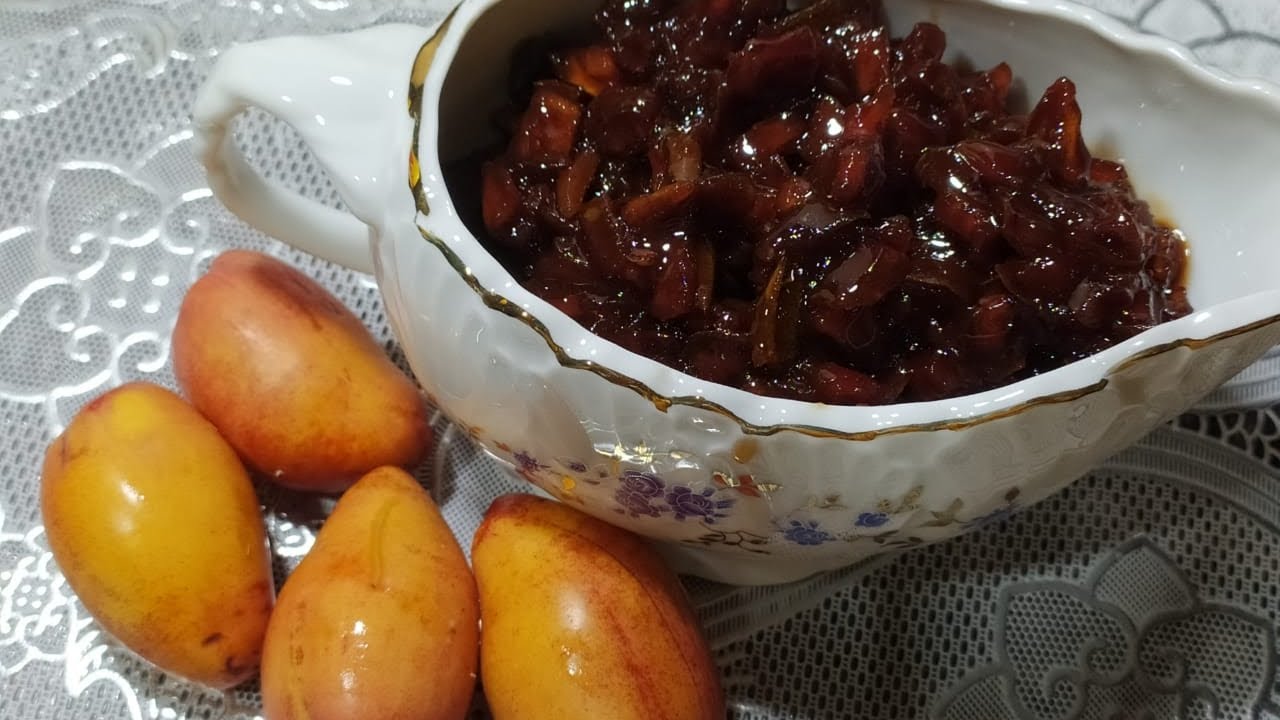 طريقه عمل مربى البلح السمانى (البلح الاصفر) وهقولك سر التسويه 👌 #مربى_البلح_السمانى