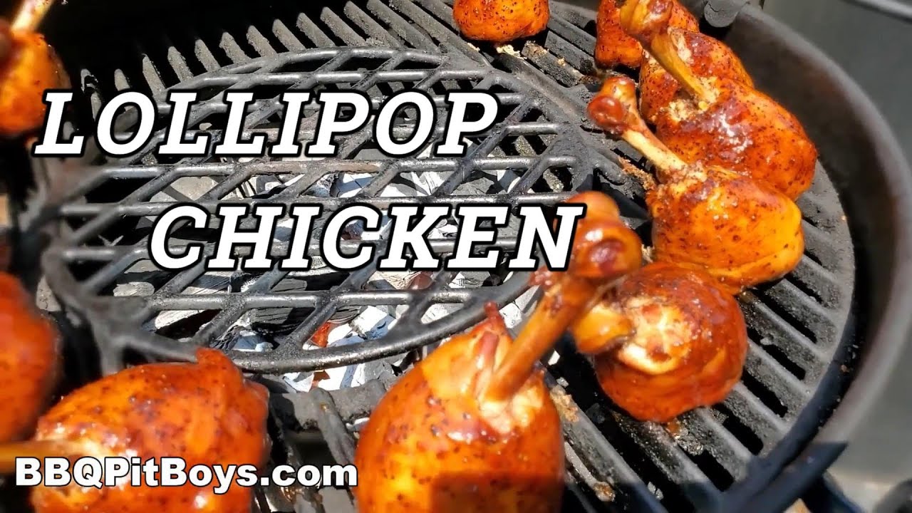 Grilled Chicken Legs, make em lollipop style.