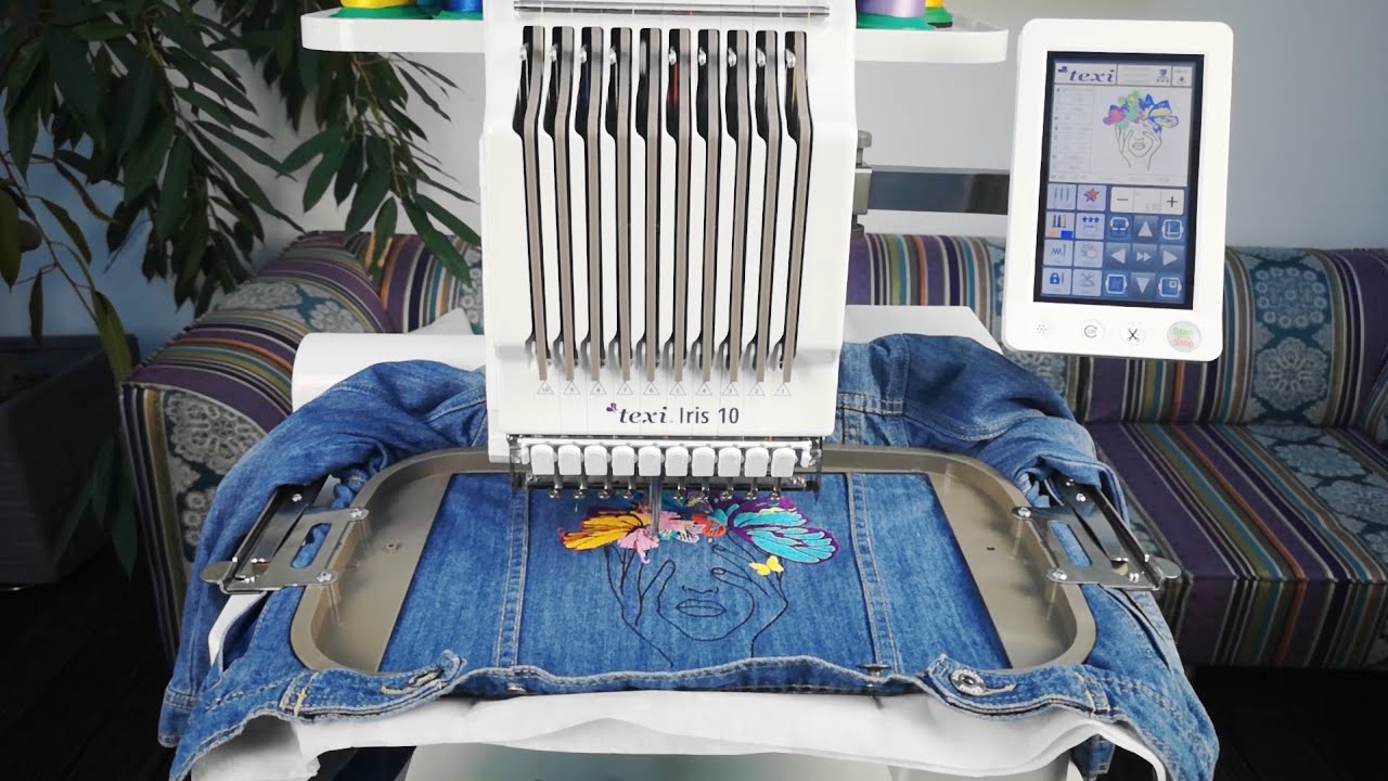 Texi Iris 10 embroidery machine - 1-head, 10-needle