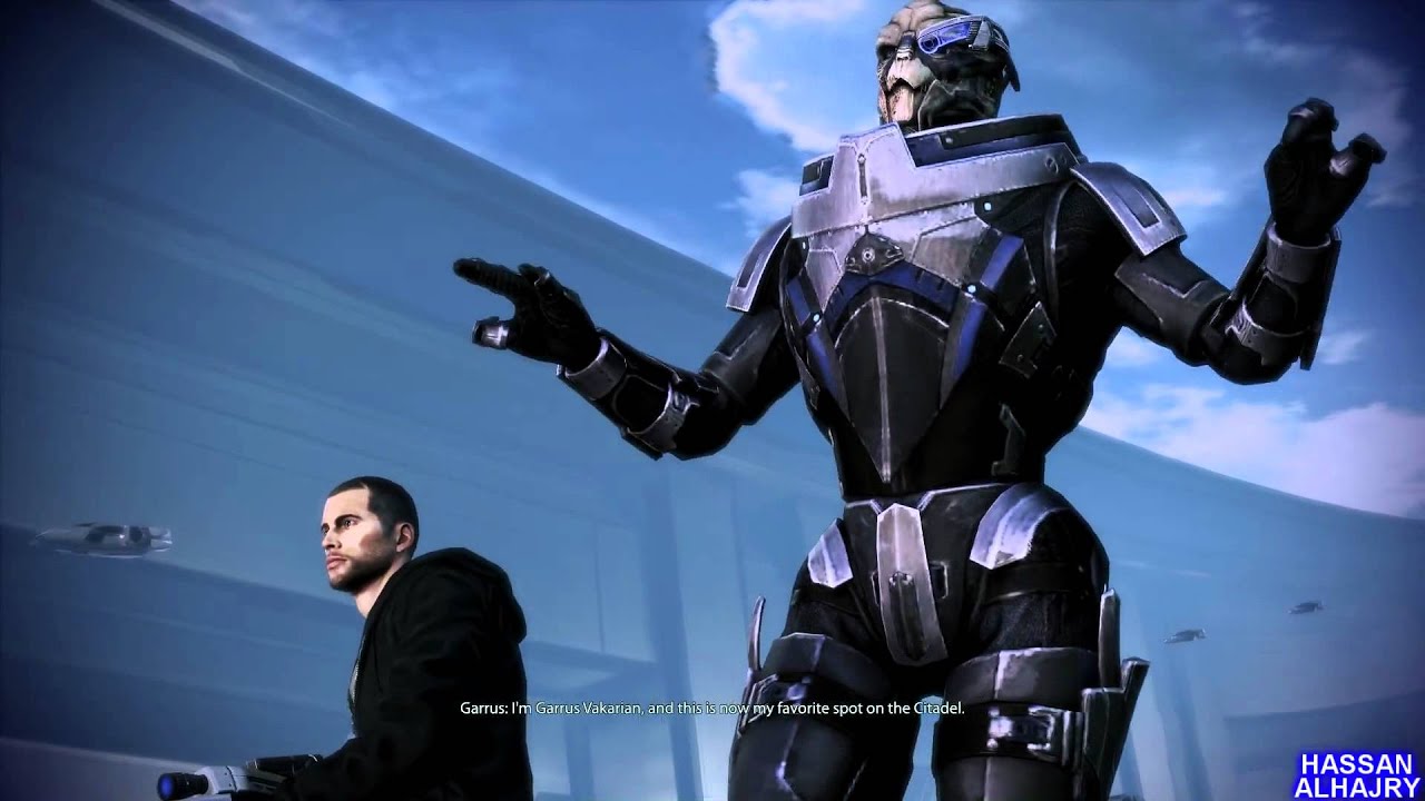 I'm Garrus Vakarian and this is now my favorite spot on the citadel Mass Effect 3