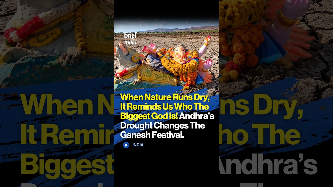 Drought Leaves Ganesh Idols On Dry Riverbeds In Andhra Pradesh.