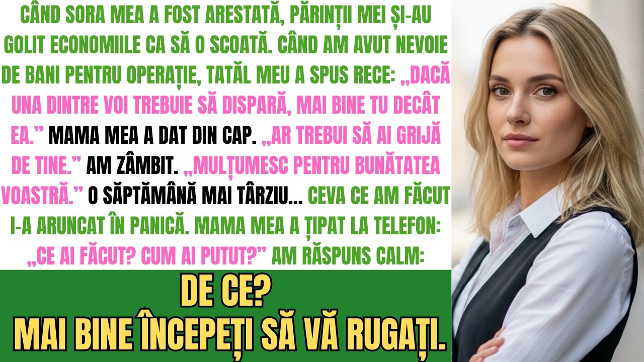 Mama Și-A Cheltuit Economiile Pentru A O Scoate Pe Sora Mea Din Arest, Dar Când Am Nevoie De Ajutor…