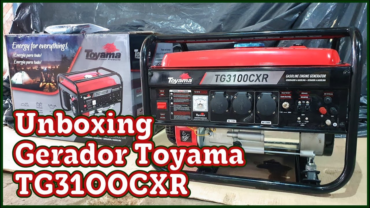 GERADOR Toyama TG3100CXR Unboxing