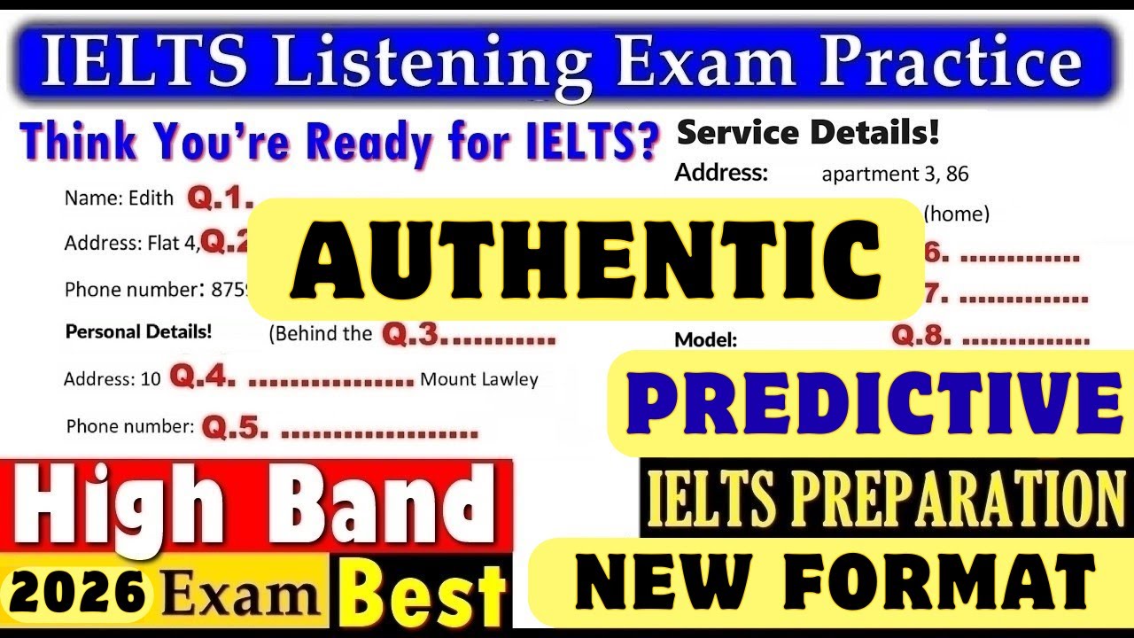IELTS Listening Practice Test 2026 | New Real IELTS Exam With Answers | 21 Jan 2026