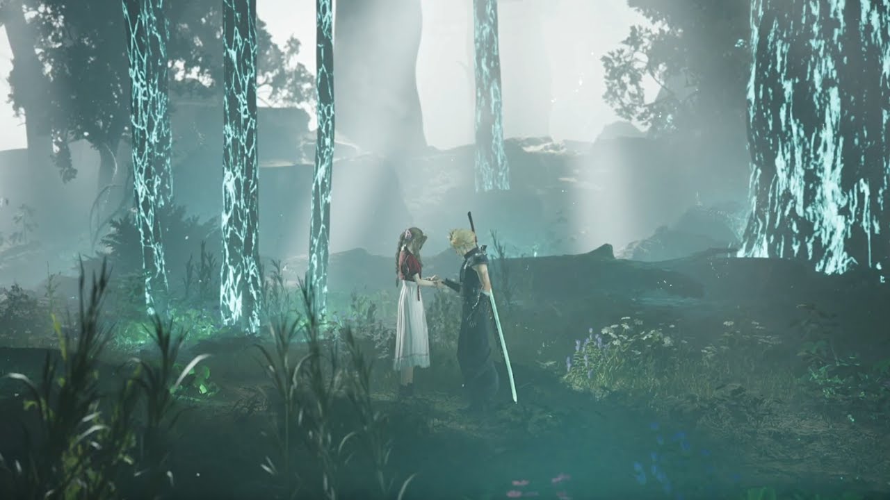 Cloud & Aerith in the Sleeping Forest | (Japanese VA & English Captions)
