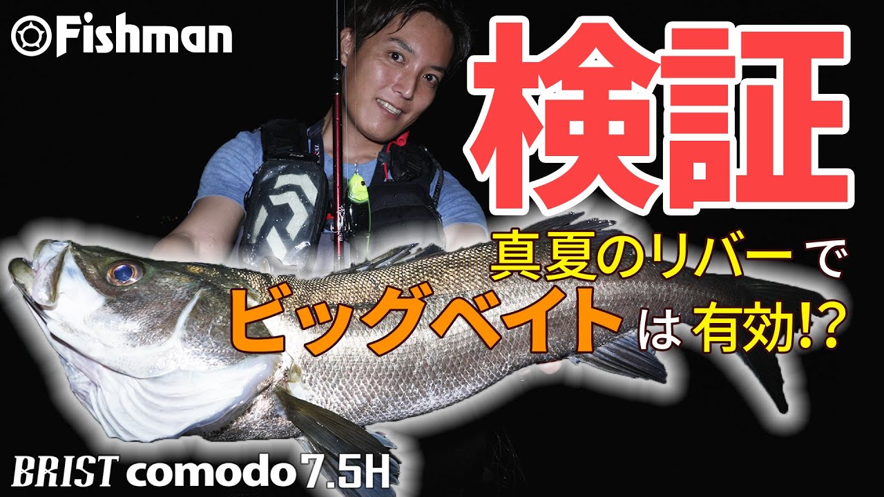検証！真夏のリバーでビッグベイトは有効か！？【シーバスフィッシング】