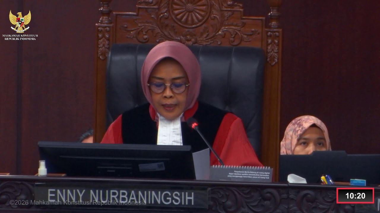 Sidang Perkara Nomor 38/PUU-XXIV/2026. Rabu, 11 Maret 2026.