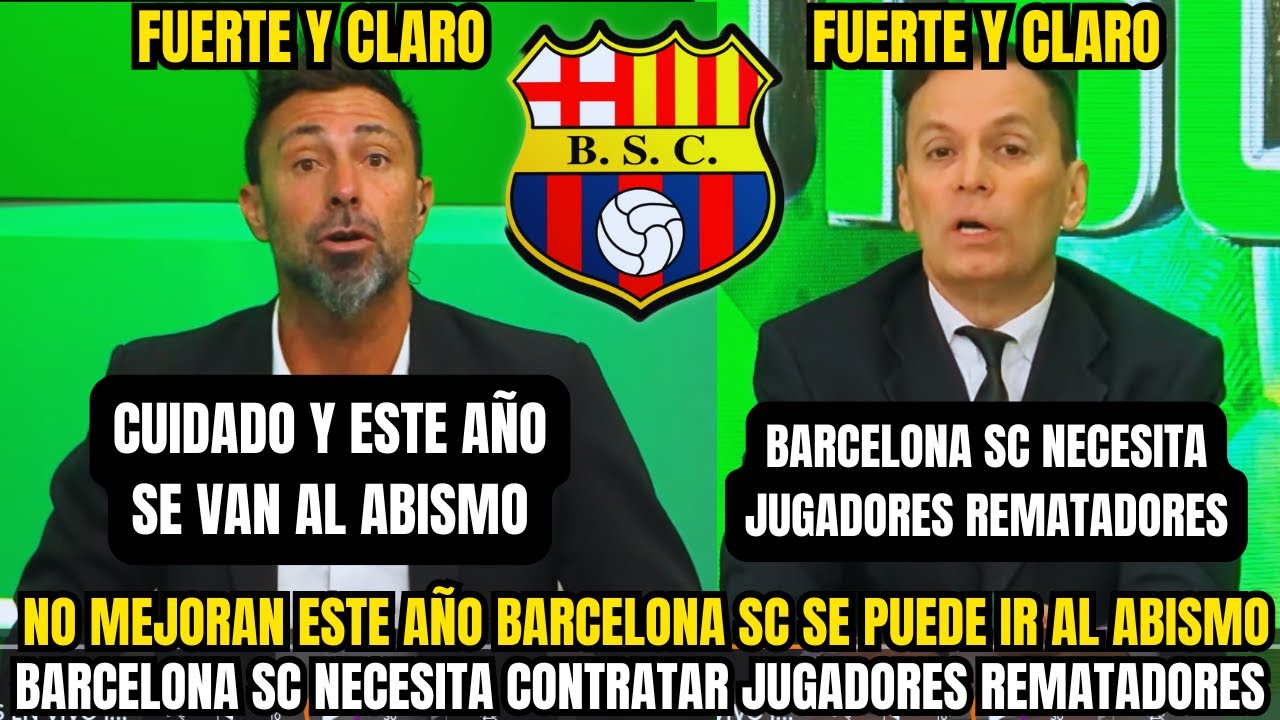 POLÉMICO DEBATE EN BARCELONA SC SIN GOLEADORES EL 2026 PODRÍA TERMINAR EN FRACASO ⚠️⚫🟡