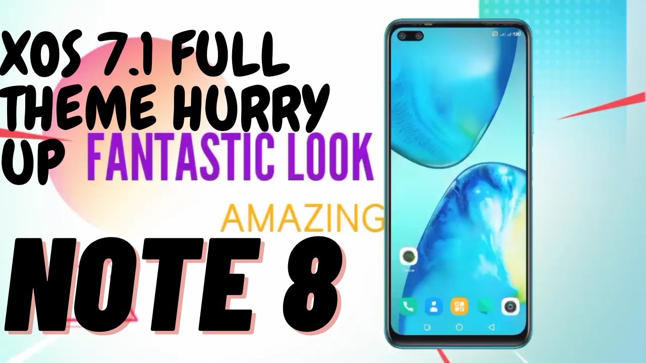 XOS 7.1 theme for all Infinix Mobiles | like infinix note 8