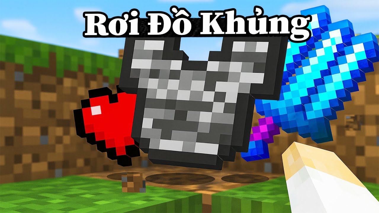 Minecraft Nhưng Đập Khối Sẽ Rơi Ra Đồ Nâng Cấp Ngẫu Nhiên 🤣 Siêu Hài Hước