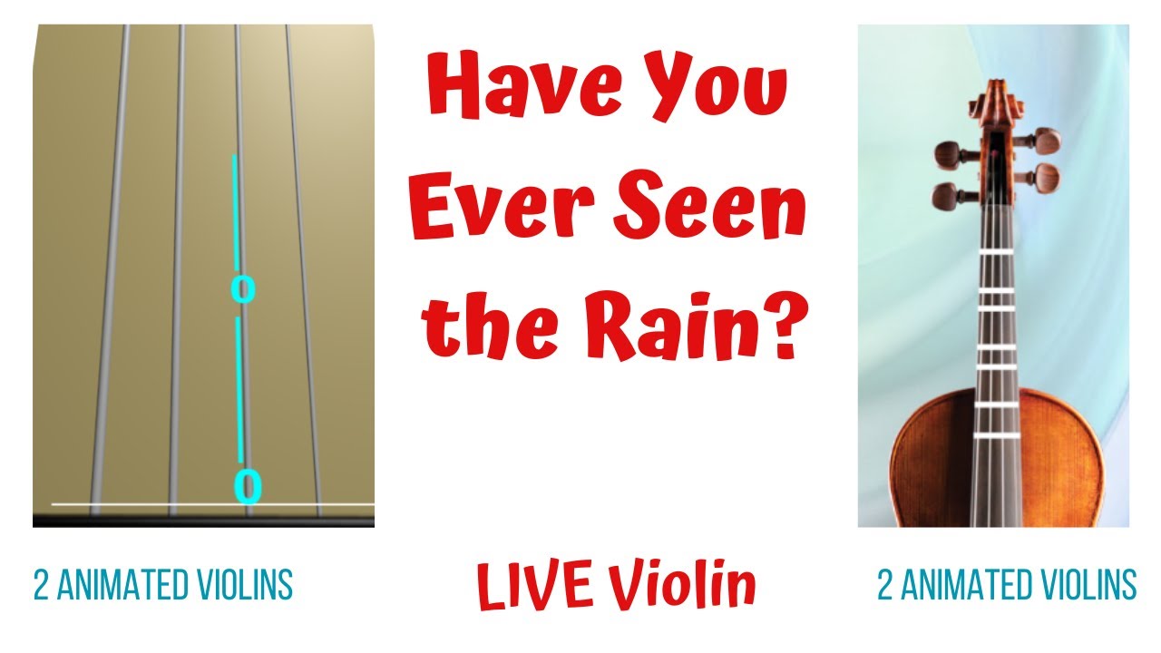🎻 HAVE YOU EVER SEEN THE RAIN? ☔ LIVE Violin Cover | Creedence Clearwater Revival |TAB + FINGERBOARD