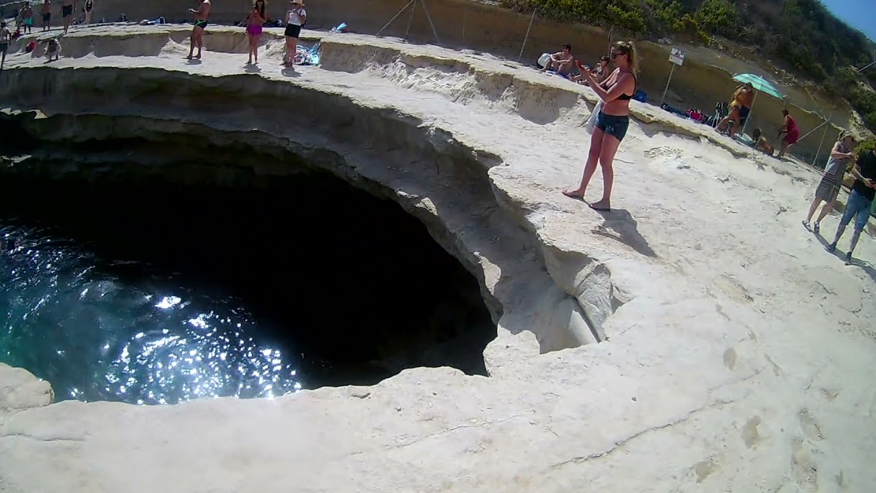The big jump at St Peters Pool