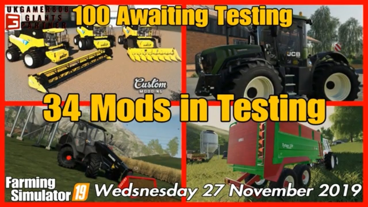 Mods in Testing list fs19 Mod hub Update New Mods fs19 #fs19 mods review