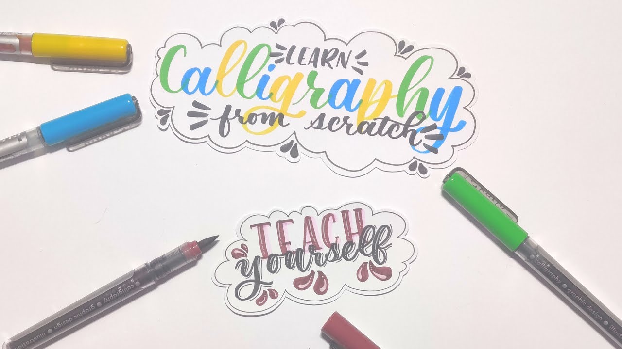 Learn Modern Calligraphy from Scratch: For Absolute Beginners | Start with just a Pencil |Sound On|