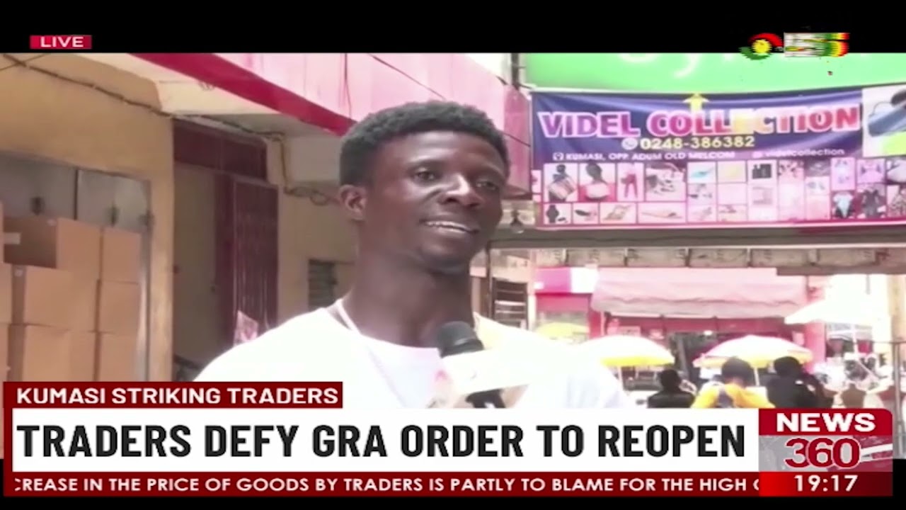 Kumasi Traders Strike: Traders defy GRA order to reopen