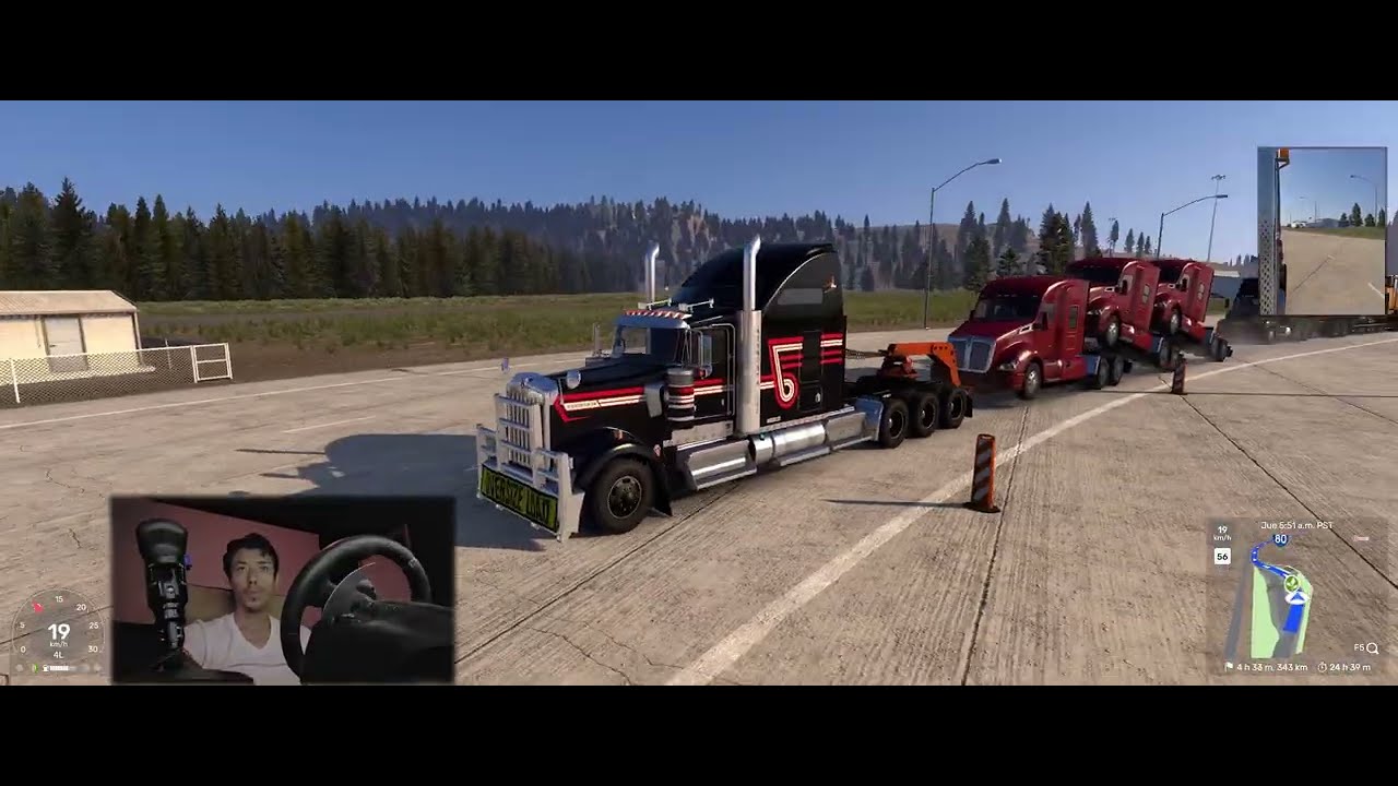 AMERICAN TRUCK SIMULATOR - ESTRENANDO PALANCA EATON FULLER - CHOQUE CASI FATAL!