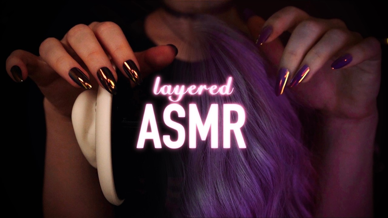 layered ASMR | Head Scratching & Ear Attention - Subtle Whispering, Rain Ambience