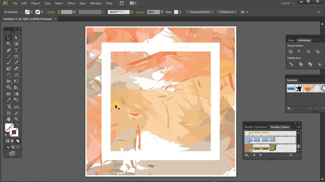 How to make beautiful scarf or bandana design in Illustrator || scarf design using brush effect