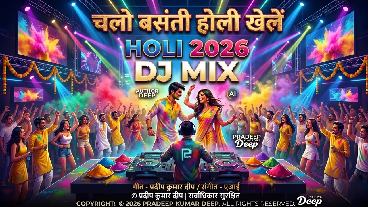 चलो बसंती होली खेलें - Holi 2026 Special DJ Remix | Non-Stop Holi Mashup Holi2026 #DjRemix#HoliSong