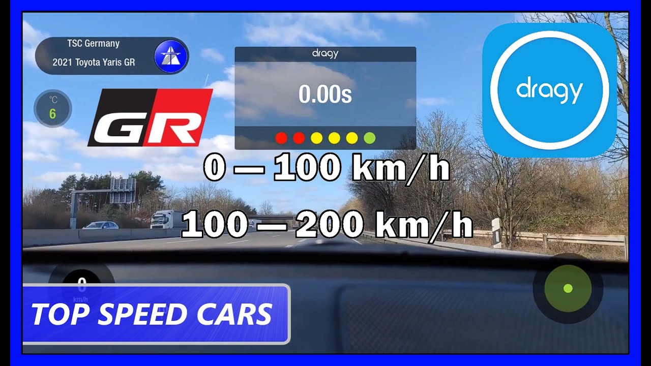 Toyota Yaris GR PP Dragy acceleration 0-100/100-200 km/h - data review