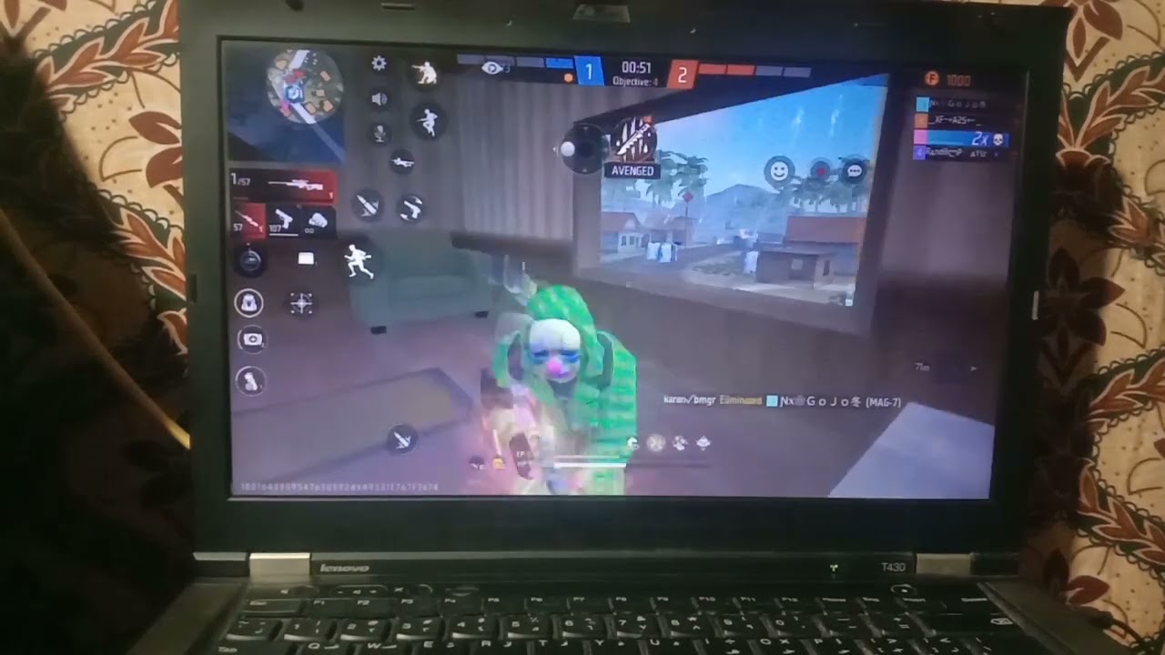 Playing free fire in government laptop 🥵#posrog#phoenixos