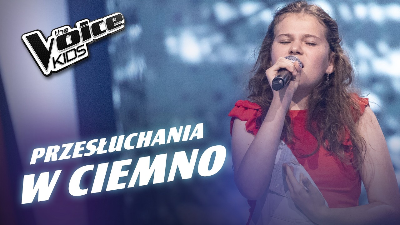 Wiktoria Krawczyk - &bdquo;Another Love&rdquo; - Przesłuchania w ciemno | The Voice Kids Poland 9