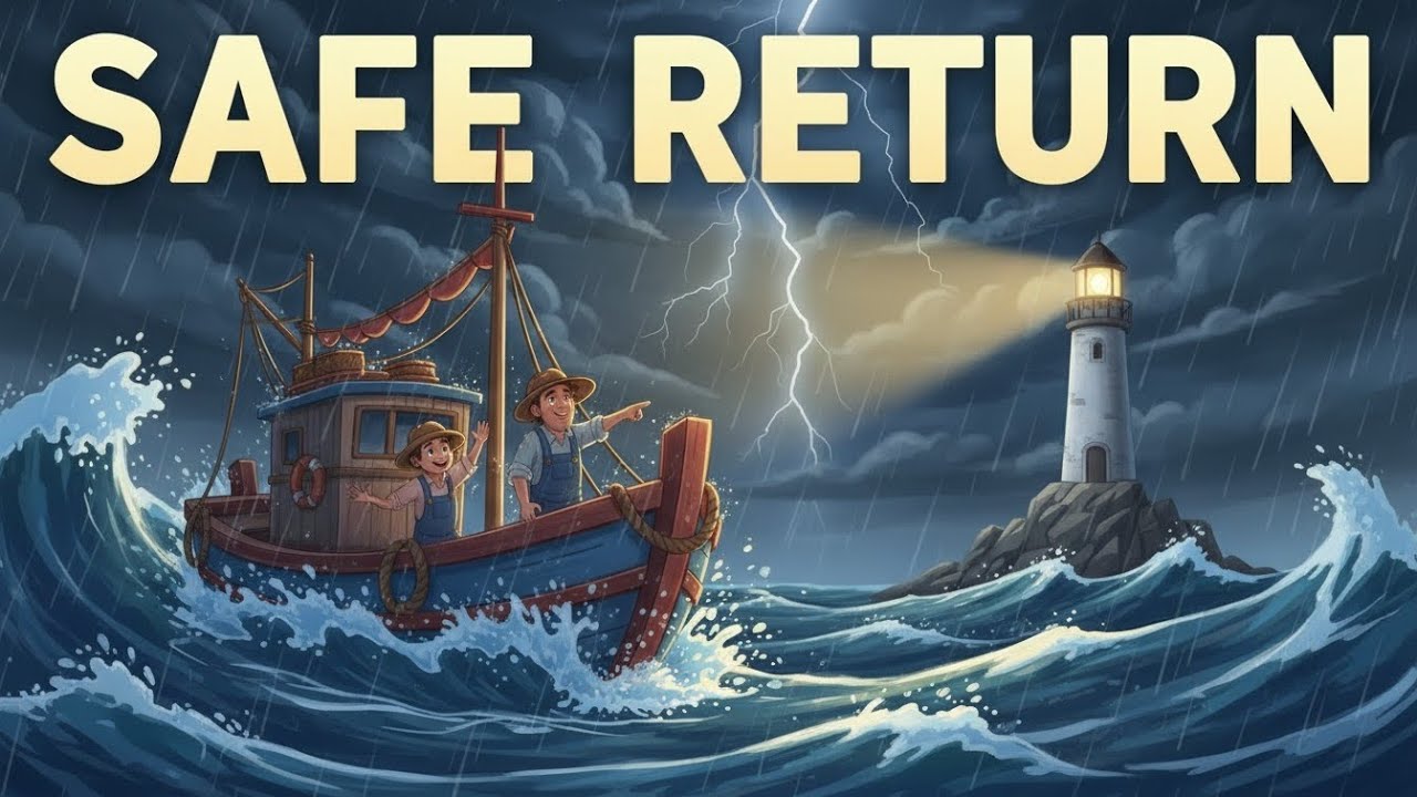 🚤 𝐒𝐚𝐟𝐞 𝐑𝐞𝐭𝐮𝐫𝐧 𝐤𝐢𝐝𝐬 𝐦𝐨𝐫𝐚𝐥 𝐬𝐭𝐨𝐫𝐲 𝐢𝐧 𝐄𝐧𝐠𝐥𝐢𝐬𝐡| Bedtime story in English for kides