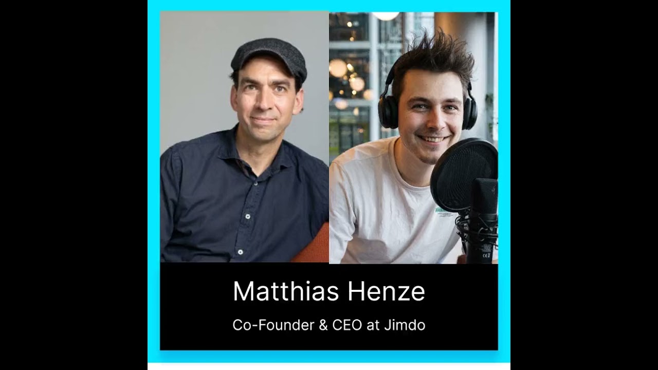 Digitalconomics #55 Matthias Henze von Jimdo über die Anfänge, Herausforderungen & Erfolge des Websi