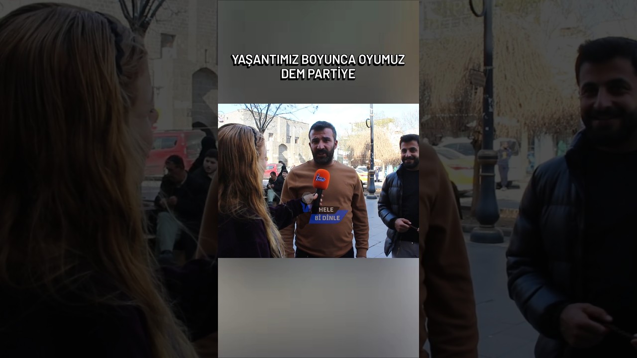 Yaşantımız boyunca oyumuz dem partiye! #g&uuml;ndem #sokakr&ouml;portajları #demparti
