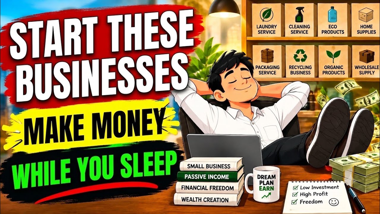 How to Start a Passive Income Business & Make Money While You Sleep | profitable business ideas