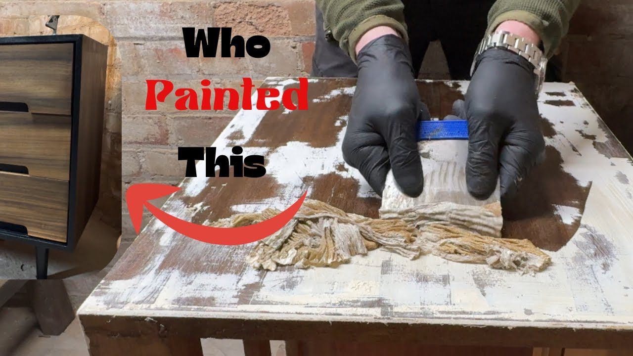 Amazing Mid Century Walnut Drawers Restoration | Who Painted This? 