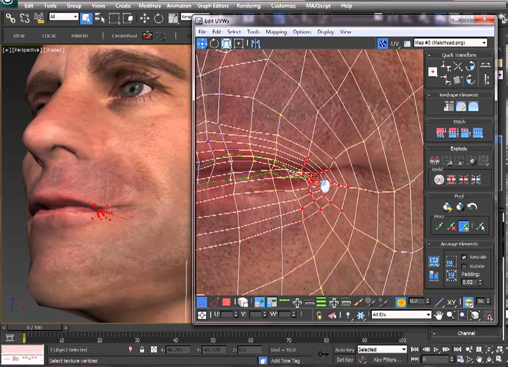 How to Texture a Head Model in 3ds Max by Mike Bauer