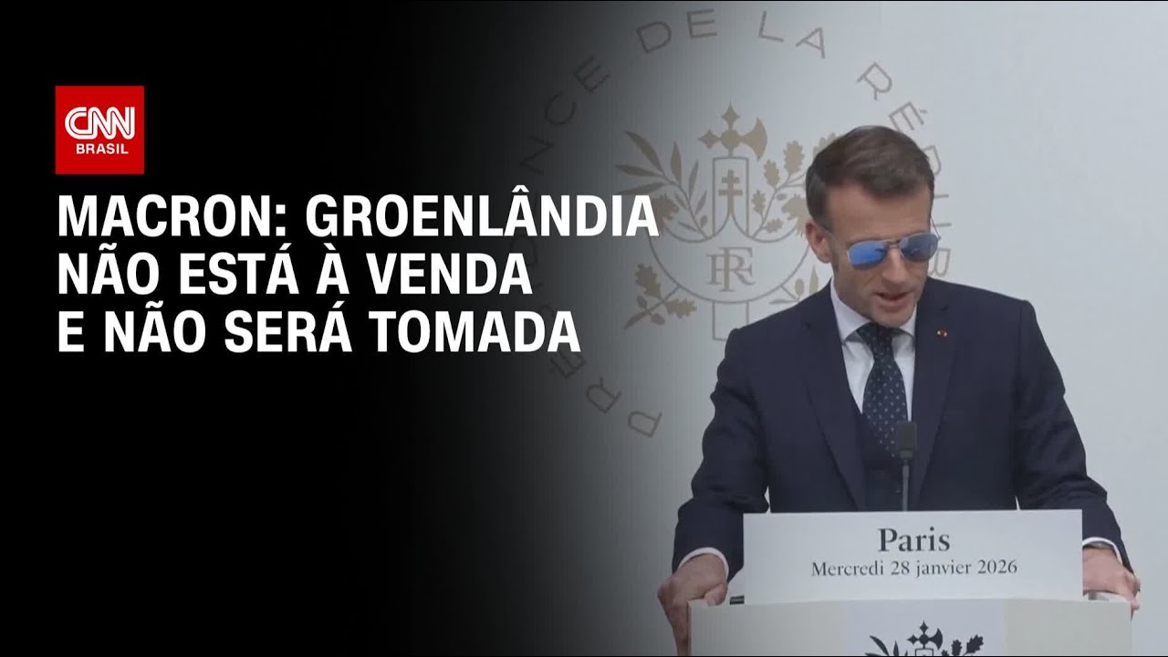 Durante discurso, Macron afirma que Groenlândia não está à venda | CNN 360°