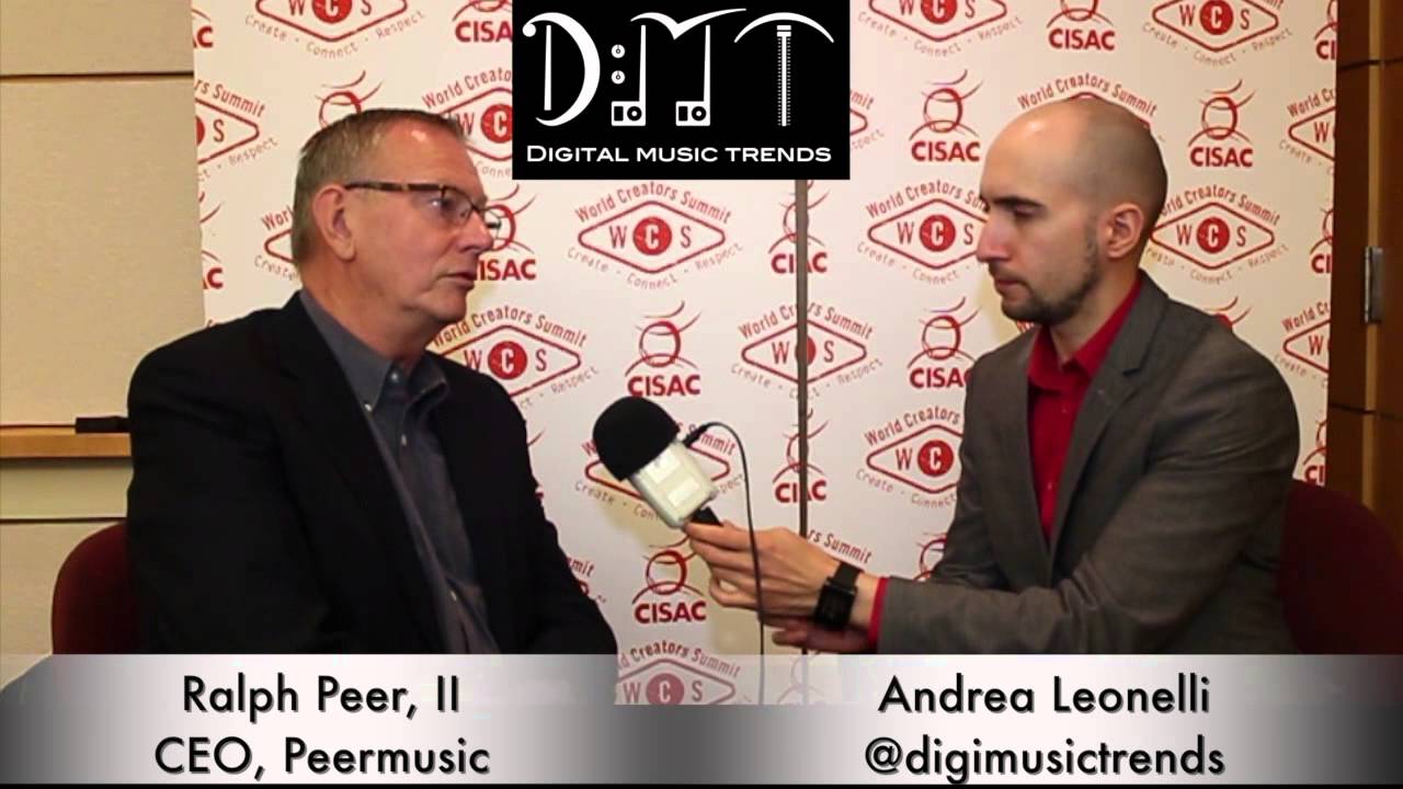 Ralph Peer II, CEO at Peermusic (DMT at the World Creators Summit)