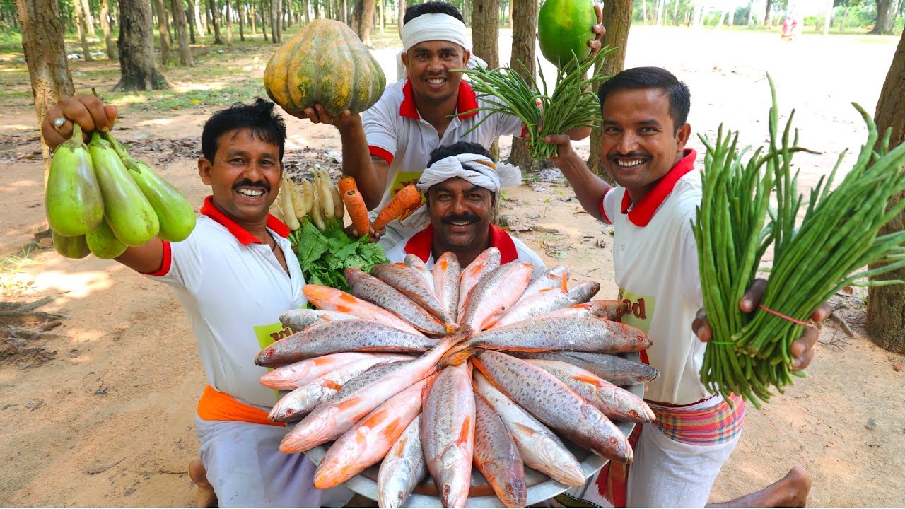 Sea special big size vola fish curry cooking for village people | vola vetki fish curry recipe