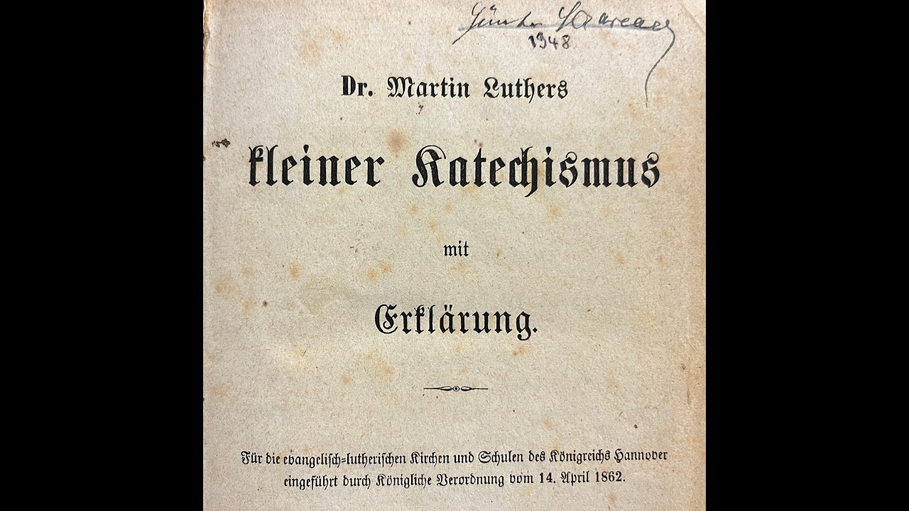 16. Christenlehre: Der christliche Glaube (1.Artikel: Von der Schöpfung)
