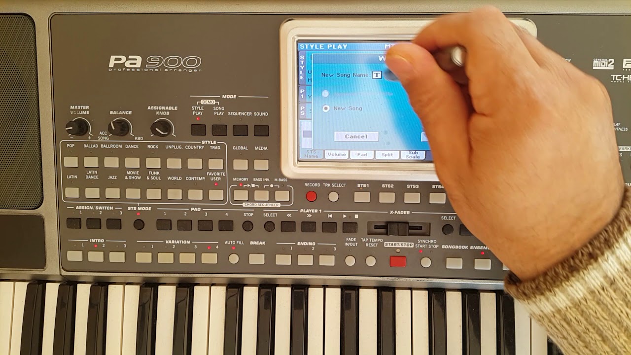 Korg SONGBOOK kullanarak Ritim listesi oluşturmak.
