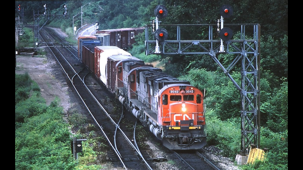 Classic CN & VIA RAIL in Ontario, Canada Part 1 1983