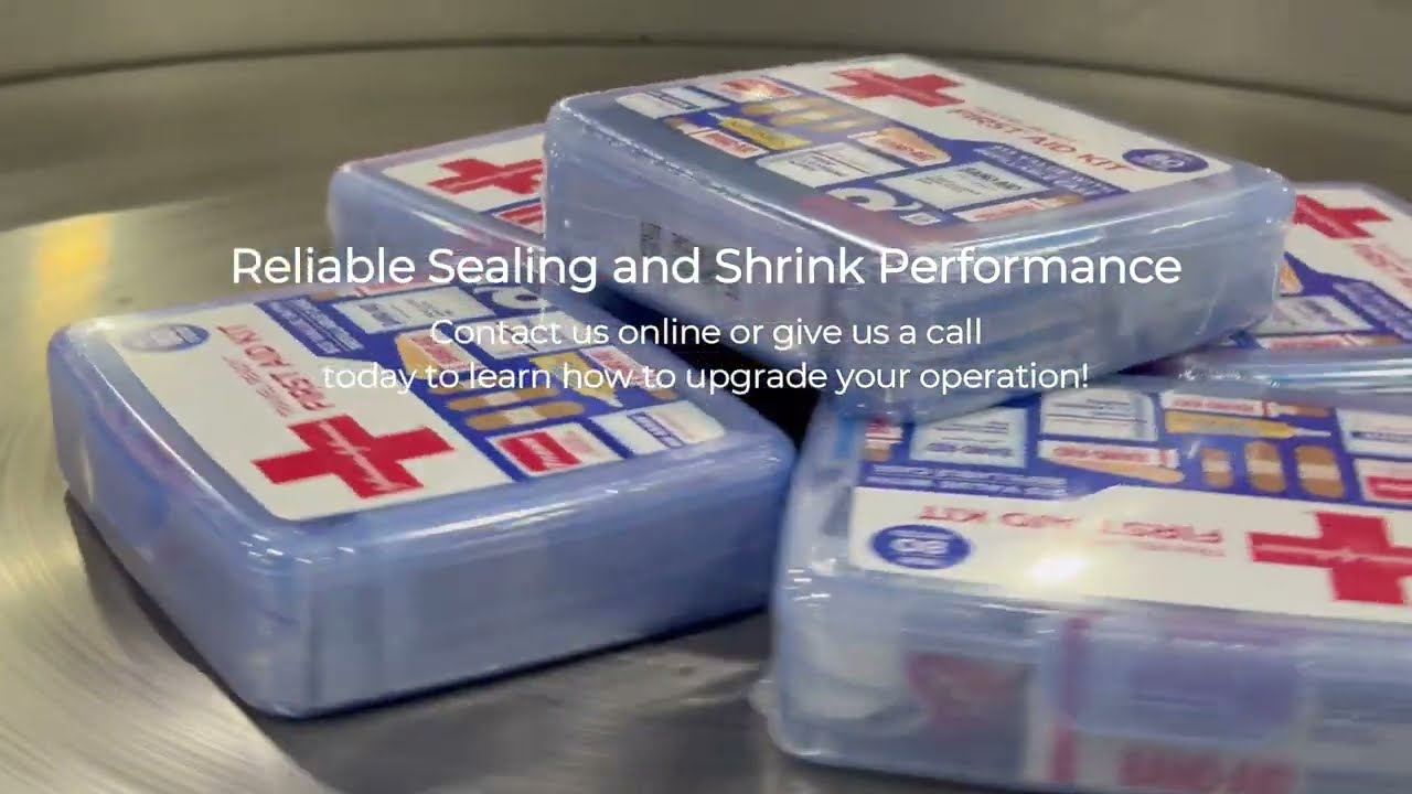 Keep your Packages Protected with the VSA1825 Automatic L-Sealer/VST1710 Shrink Tunnel