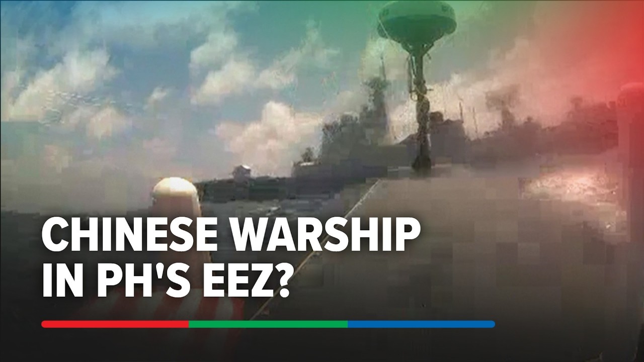 Commercial sea drone captures footage of Chinese warship in PH waters | ABS-CBN News